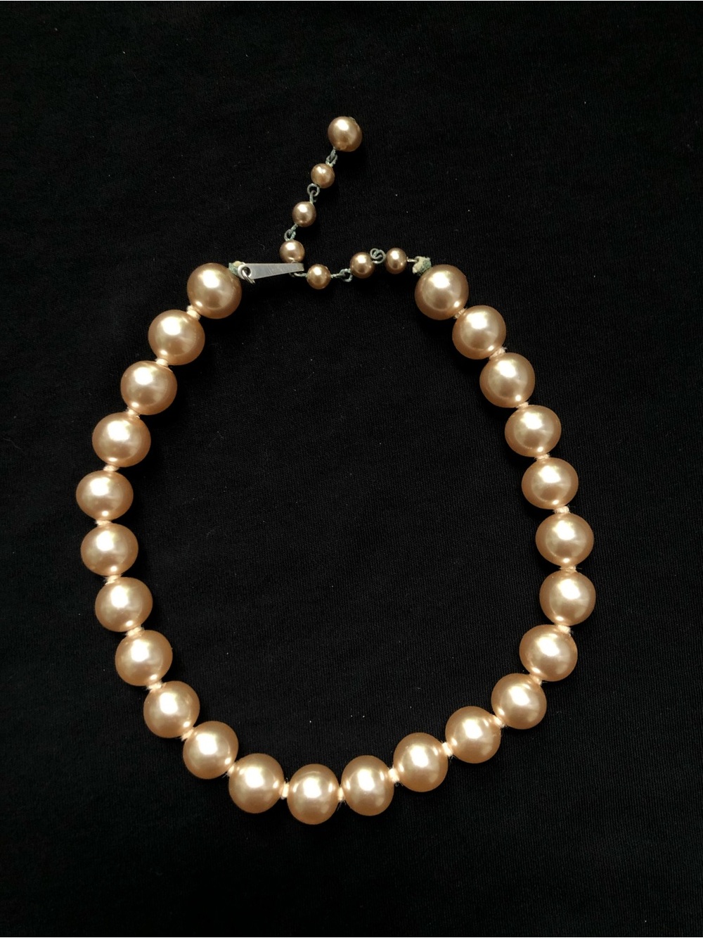 Vintage 1950s Faux Pearl Choker